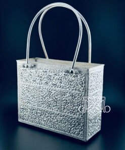 Handcrafted Sterling Silver Thai Bag – Rectangular Box Style